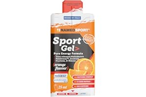 NAMEDSPORT SUPERFOOD NAMEDSPORT> Sport Gel Orange, Gel Energetico con Carboidrati Semplici e Complessi a Rilascio differenziato, fornisce Energia in Maniera costante e graduale. Confezione da 15 unità.
