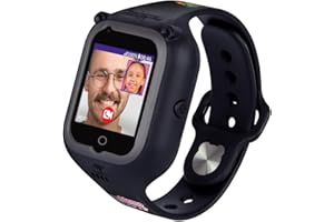SoyMomo - Intelligente Uhr für Kinder Space 2.0 - Smartwatch für Kinder mit GPS, Anrufe und Videotelefonie, Unbekannte Nummern Sperre - WiFi - Kinderortungsgerät mit SOS-Taste - Wasserfest - Schwarz