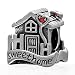 Produktbild soulbead Sweet Home Charm House Familie mit Rot Stein Herz 925 Sterling Silber antik Bead für European Armband Armreif