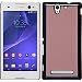 Produktbild PhoneNatic Case für Sony Xperia C3 Hülle rosa Lederoptik Hard-case + 2 Schutzfolien