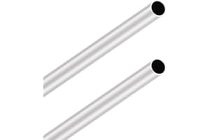 LAVMHAB 6063 tubi in alluminio 18 mm OD/diametro esterno x 1,0 mm di spessore, 300 mm di lunghezza, tubo rotondo in alluminio, tubi dritti senza saldatura (2 pezzi)