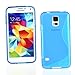 Produktbild Blau TPU Silikon Gel Skin Schutzhülle S-Line Sline für Samsung Galaxy S4 Case Cover