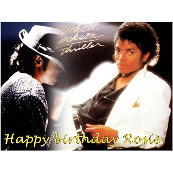 Glacage Comestible Pour Gateau D Anniversaire Format Michael Jackson Amazon Fr Epicerie