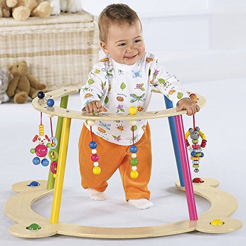 HESS SPIELZEUG Baby Spiel- und Lauflerngerät Spielcenter Motorikspielzeug, natur - 3