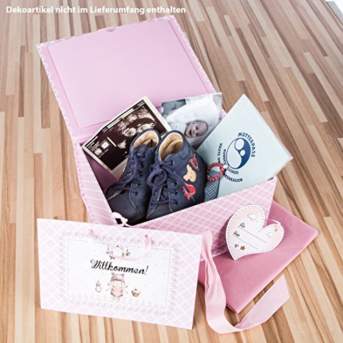 DKDS Collection Baby Erinnerungsbox „Prinzessin“, Geschenk zur Geburt oder Taufe, rosa - 5