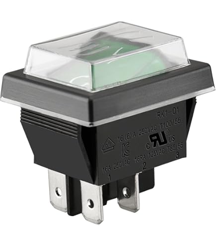 Lot De 2 Interrupteurs En Ligne étanches 12 V 20 A, 12 V Étanche IP67 Avec Tournevis, 12 V DPST 4 Broches, Interrupteur à Câble, Interrupteur En Ligne