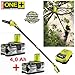 Produktbild RYOBI 18V ONE+ Akku Teleskop Astsäge / Hochentaster OPP1820 +2 Stück 4,0Ah Lithium-Ionen-Akkus + Schnelladegerät