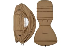 Colu Kid - Toldo y cojín de asiento para cochecito compatible con Babyzen YOYO 2 y YOYO+, kit de reemplazo de accesorios para cochecito, tela impermeable de doble capa (Toffee)