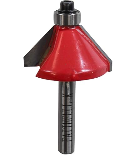 Rockler 45° Lock Miter Router Bit Setup Jig – Precise Height Setting For 22627 Bits, Works With 5/8" & 3/4" Stock, Durable HDPE, No Test Cuts Needed