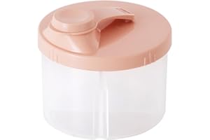 MLqkpwy Baby Formula Holder, Milk Powder Storage Container, 4 Compartments Baby Milk Powder Dispensers, PP ABS Silicone Baby Milk Powder Dispenser Pots Travel, Non-Spill