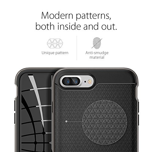 iPhone 7 Plus Case, SpigenÂ® [Neo Hybrid] PREMIUM BUMPER [Gunmetal] Bumper Style Premium Case Slim Fit Dual Layer Protective Cover for iPhone 7 Plus (2016) - (043CS20535)