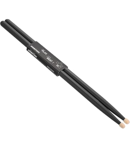 PATIKIL 7A Drumsticks Aus Ahornholz – Rutschfeste Trommelstöcke Für Einsteiger & Übung