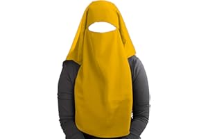 MyBatua 3 Schichten saudi niqab Im atmungsaktiven Georgette, Großhandelspreis, 1 stk Gesichtsschleier NQ-003