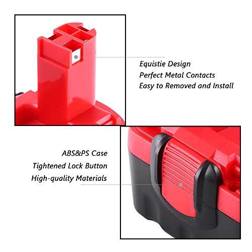 2 Packs 14.4v 3.0Ah Ni-MH Ersatzakku für Bosch Akku BAT038 BAT040 BAT041 BAT140 BAT159 2607335685 2607335533 2607335534 2607335711 - 6