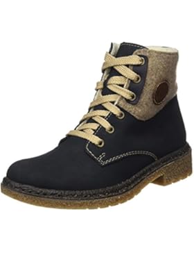 Rieker Damen 73232 Stiefel, Blau (Atlantic/Wood/Mogano), 42 EU