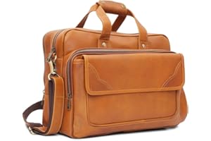Gaja Leather Laptop bag for men | Messenger bag | 15.6 Inches Leather Briefcase | Business Satchel | Computer bag | Shoulder bag | Work | office | School | College | Travel | Man Bag | Document Holder