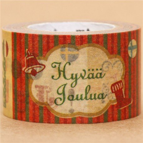 Preisvergleich Produktbild Fröhliche Weihnachten mt Washi Klebeband in vielen Sprachen