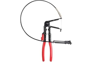 LLCTOOLS Pinza stringitubo per auto, 630 mm, accessorio per officina, pinza per fascette stringitubo, pinza per serraggio, attrezzi speciali per veicoli, universale