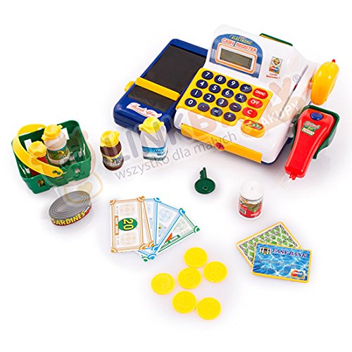 Preisvergleich Produktbild Kasse Zubehör Kinderkasse KP6571 Spielzeugkasse Registrierkasse Spielzeug