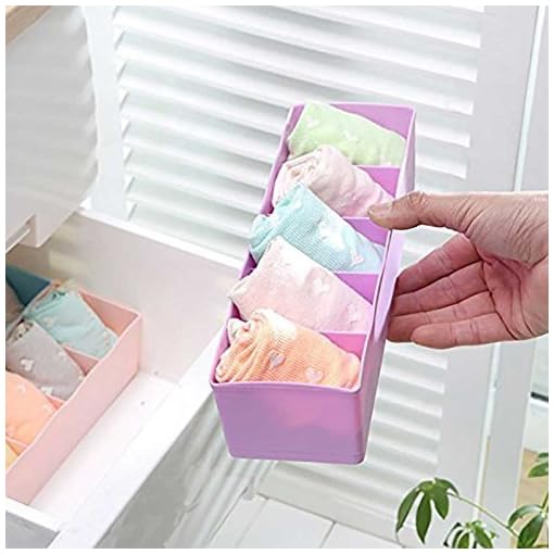 Inditradition Drawer Organizer, Dividers, Closet Storage Box | Multi-Purpose, ABS Plastic, Multi-Color (Pack of 4) - Image 4