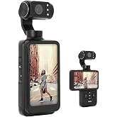 AgfaPhoto Realimove MC3X mini camera, stabilized, 3-axis, Full-HD video, LCD screen, WiFi connection, lithium battery, black