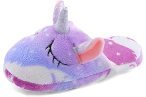 MASOCIO Pantofole per Bambini Peluche Carino Scarpe Bimba Ciabatte da Casa Antiscivolo