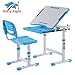 Produktbild Arbeitstisch und Stuhlsuite, Kinder-Zeichentisch, höhenverstellbar, ergonomisches Design (Anzug ab 3 Jahren). 10 m Zeichenpapier und Becherhalter sind im Lieferumfang enthalten.