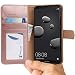 Produktbild Mate 10 Pro Hülle [Roségold] Tasche Huawei Mate 10 Pro Brieftasche [Abacus24-7® Bookstyle] Handy-hülle/Leder-Tasche mit Ständer Fächern für Karten Bargeld, Handytasche Mate10 Pro Case Cover