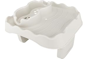 Taixinpower Adjustable Hot Tub Table Tray,Side Table Tray for Hot Tub,Above Ground Pool Side Life Tray Table for Bathtub Spa Outdoor Patio (Beige)