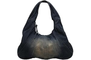 CORIOS Torebki jeansowe dla kobiet Denim Torba na ramię Jean Duża torba na zakupy Torba na zakupy Retro Torba na pachy do pracy Zakupy Podróże Randki