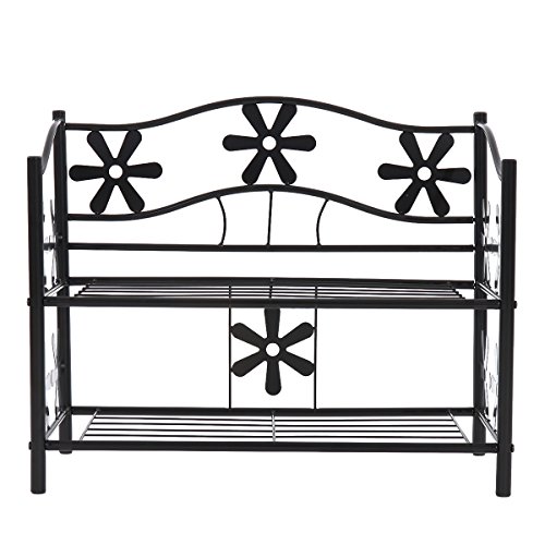 Regal Metall Bücherregal Schuhregal Standregal Genf ~ 2 Böden, Höhe 50cm - 7
