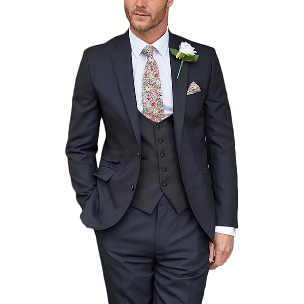 Smoking Uomo Nero Allthemen Abito Da Uomo Pezzi Slim Fit Da