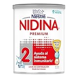 Leche para bebés con inmunonutrientes protectores (Hierro, Zinc, Vitaminas A, C y D) que contribuyen a la función normal del sistema inmunitario.