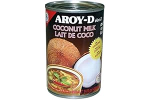 Aroy-D - Lait de coco - Extrait de noix de coco pour les desserts - Produit d'Indonésie - 400 Ml