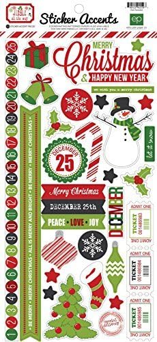 Jingle All The Way Stickers 6X12-Accents by Eco Park Paper