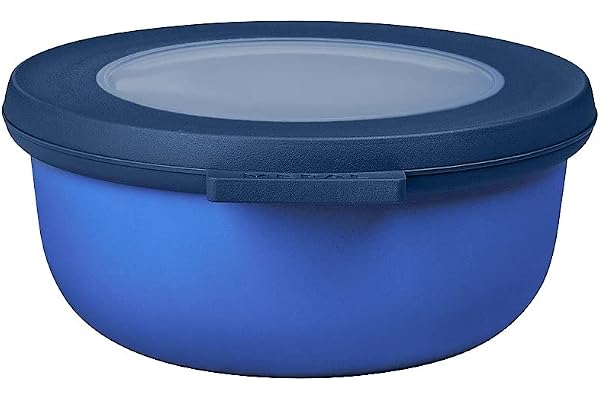 Mepal - Bol Multifonction Cirqula Rond - Boîte Conservation Alimentaire avec Couvercle - Convient comme Boîte de Hermétique pour le Réfrigérateur, Micro-ondes & Congélateur - 350 ml - Vivid blue