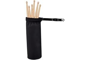 Namvo Drumstick Bucket Nylon Drumstick Bag with Aluminium Clamp for Music Stand