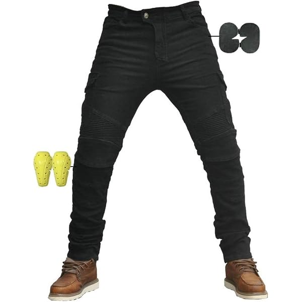 Mens Motorbike Jeans Motorcycle Trouser MADE With KEVLAR Lined Denim Pants CE Armors - UK