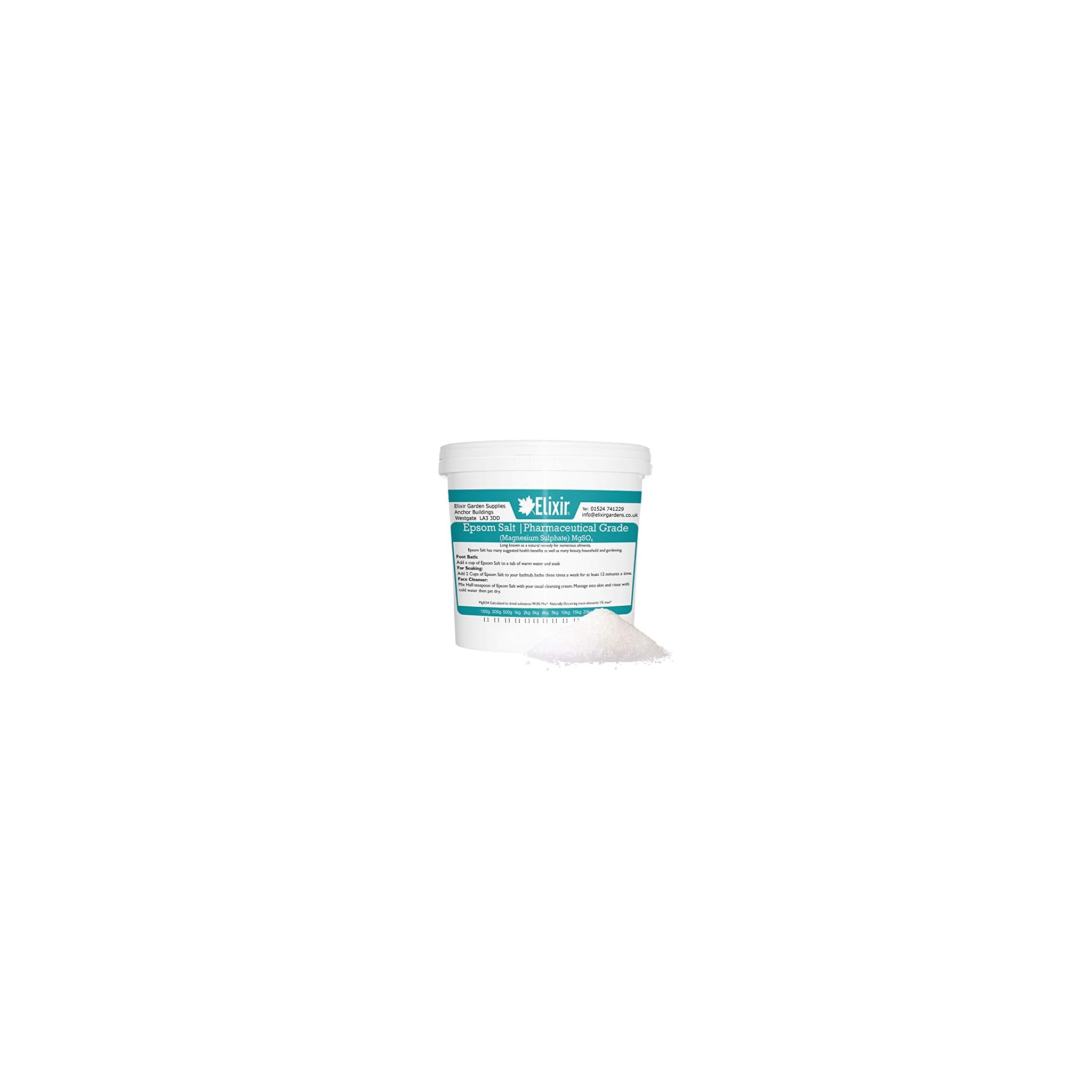 Elixir Gardens Epsom Salt (Pharmaceutical Grade) 10kg