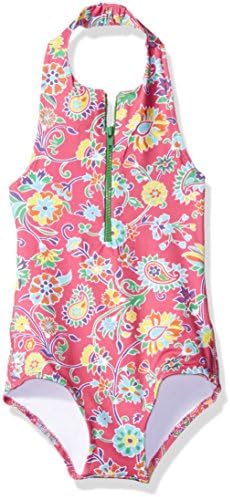 Masala Kids girls Girl's Zippered One Piece One Piece Swimsuit
- pink -