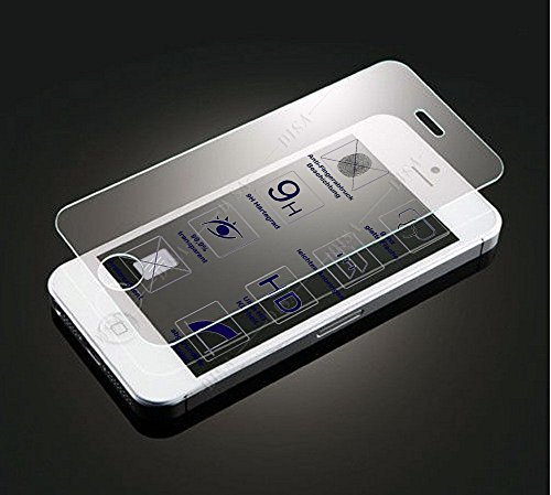 Panzerschutz Displayschutz für IPhone 5 / IPhone 5S / IPhone SE / IPhone 5C vorne Schutzglas Panzerfolie Echtglas GLAS
