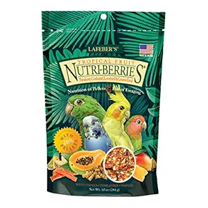 Lafeber's Gourmet Tropical Fruit Nutri-Berries for Cockatiels 10 oz Bag
