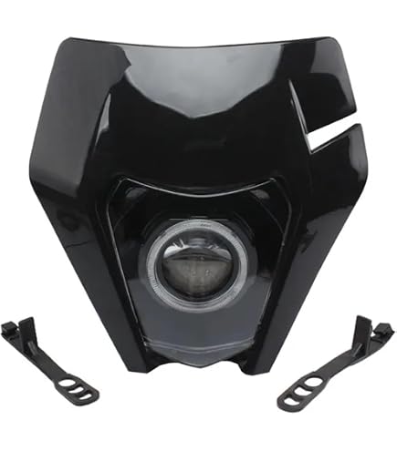 LOTFI Lampe frontale LED for motos, compatible avec KTM EXC EXCF SX SXF XC XCF XCW XCFW 530 450 350 300 250 150 125 (Size : A Black