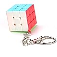 Yealvin Mini 3x3 Keychain Cube - Magic Cube Puzzle Toys Brain Teasers & Decorations Gifts