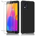 Cover Compatibile con Alcatel 1B 2022 e 2 pezzi vetro temperato,Custodia per telefono in silicone, Custodia protettiva in TPU