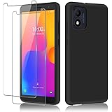 Cover Compatibile con Alcatel 1B 2022 e 2 pezzi vetro temperato,Custodia per telefono in silicone, Custodia protettiva in TPU