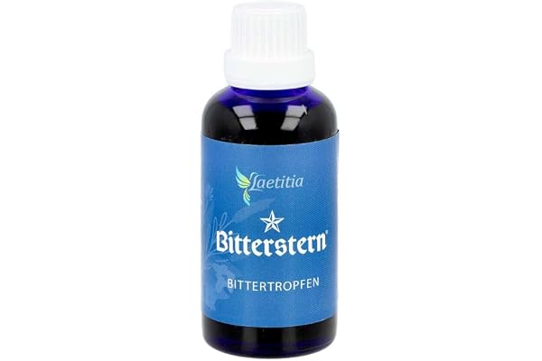Laetitia Original bitterstjärna bitterdroppar: Bitterämnen gjorda av 17 naturliga örter i bästa kvalitet – bitterdroppar med aromatisk fin smak – enligt Hildegard av bingen, 50 ml