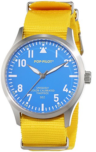 Pop-Pilot Unisex-Armbanduhr SEZ Analog Quarz Nylon P4260362630017 Pop-Pilot Unisex-Armbanduhr SEZ Analog Quarz Nylon P4260362630017