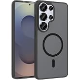 Spia Samsung Galaxy S22 Ultra ile Uyumlu Kılıf Kablosuz Siyah Vulga Sert Kapak Orijinal (Samsung Galaxy S22 Ultra ile Uyumlu,