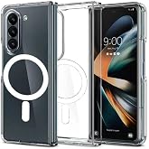 GGM GİYİM &amp; AKSESUAR Samsung Galaxy Z Fold 5 i&ccedil;in Magsafe ile Uyumlu Arka Kısmı Şeffaf Kenarları Silikon Yapılı G&uuml;&ccedil;lendirilmi